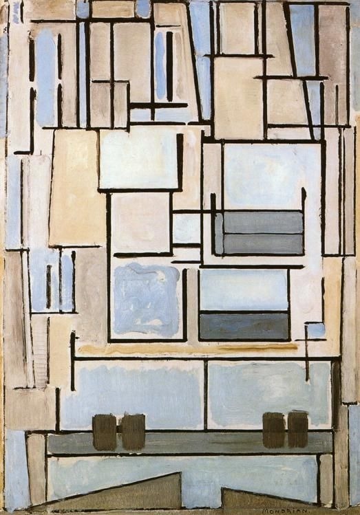 Composition 9 (Blue Façade) by Piet Mondrian